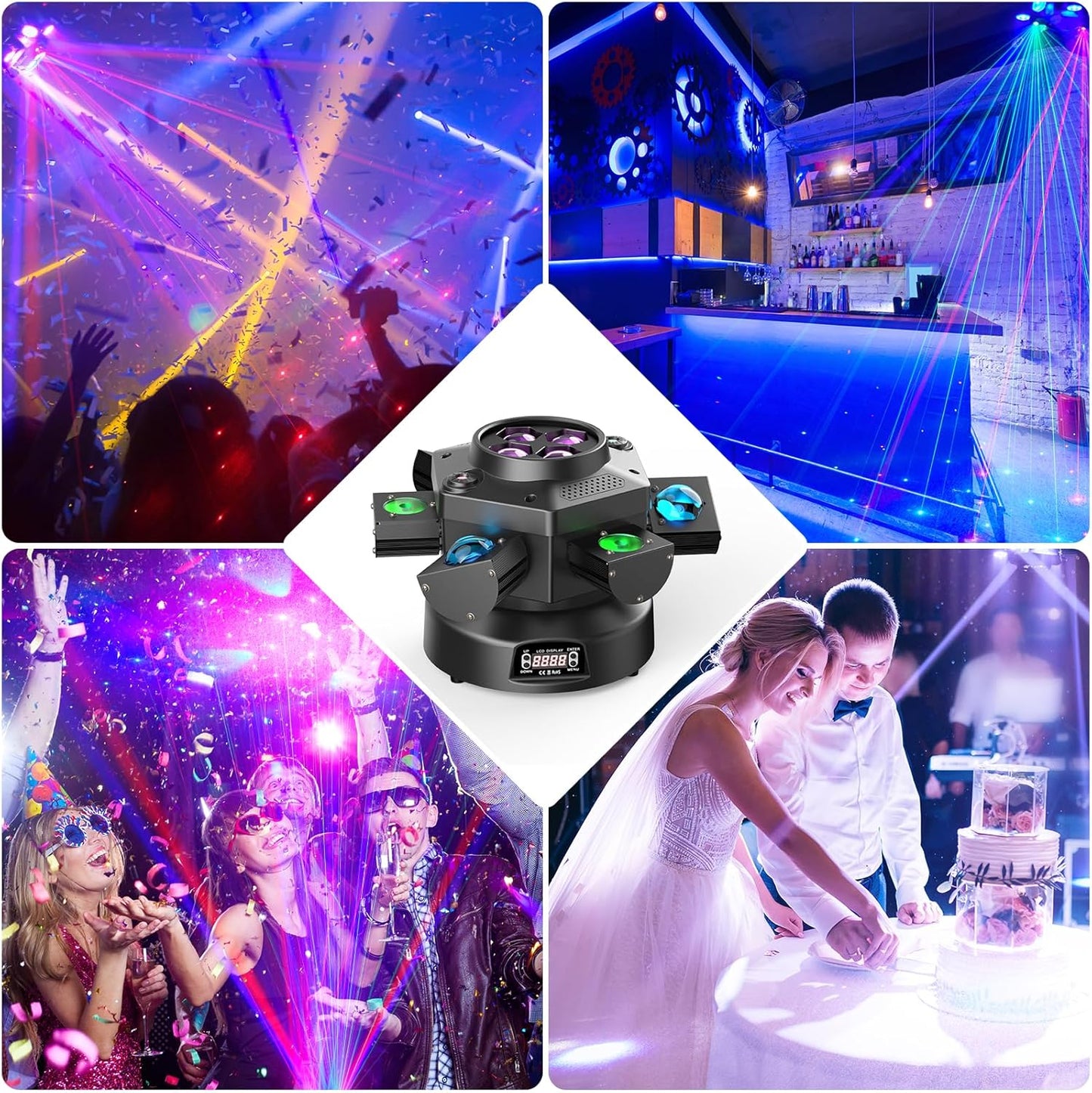 RC LED Moving Head Dj Party Light