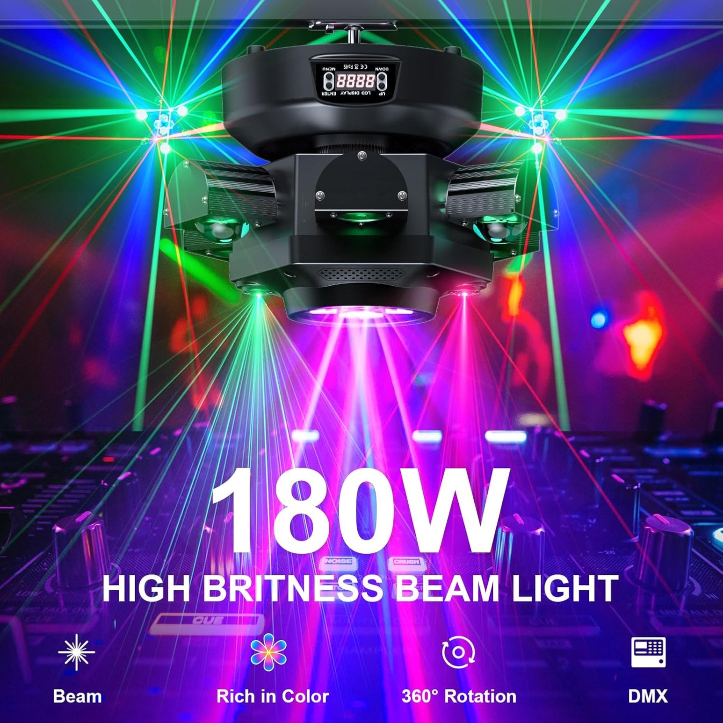 RC LED Moving Head Dj Party Light